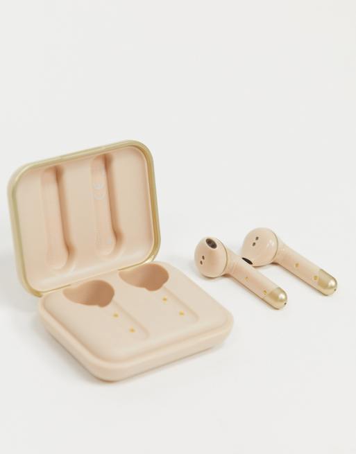 Happy Plugs Limited Edition Truly Wireless Air 1 Earphones - Matte Gold, 3 of 4