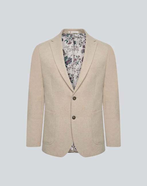 Harry Brown Adam wool tweed suit jacket in ecru, 4 of 5