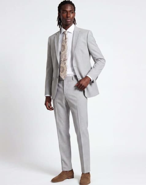 Harry Brown Alex harry suit jacket & trousers in light grey - view 1