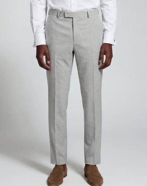 Harry Brown Alex suit trousers in light grey in light grey