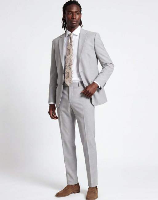 Harry Brown Alex suit trousers in light grey in light grey, 3 of 5