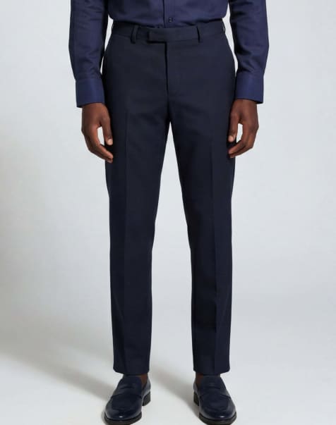 Harry Brown Alex suit trousers in navy - view 1
