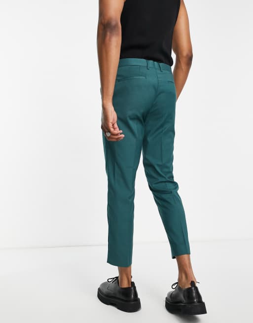 Mens ankle grazer on sale trousers