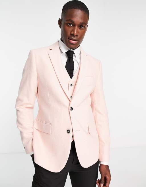 Harry Brown – Anzugjacke aus Tweed in Rosa