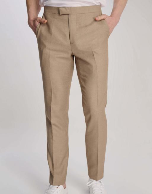 Harry Brown Archie melange slim fit suit in beige, 3 of 3