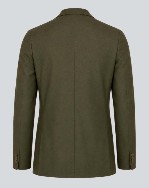 Harry Brown Arthur flannel blazer in khaki, 5 of 5