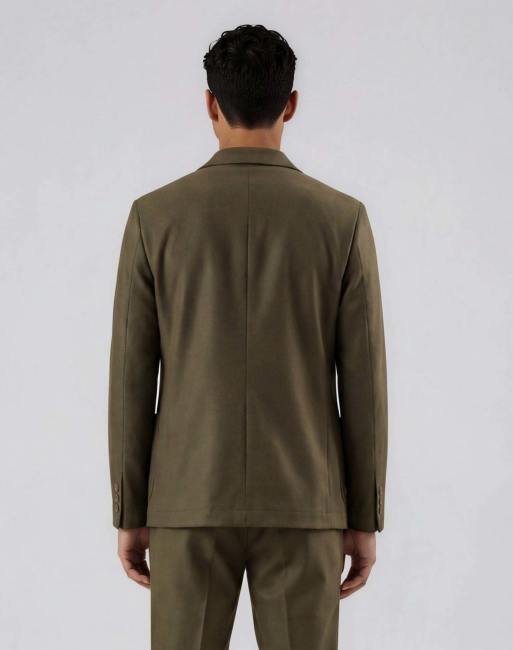 Harry Brown Arthur flannel jacket in khaki, 2 of 4