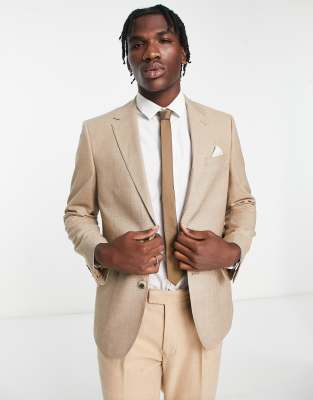 Harry Brown Blazer In Stone-neutral In Neutral