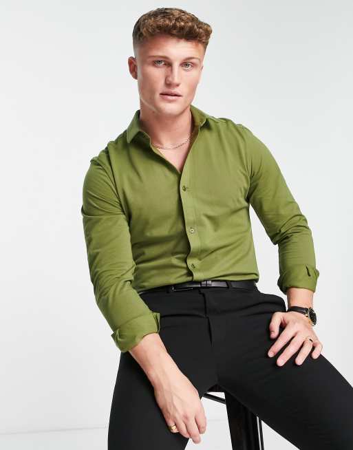 Harry Brown - Camicia slim in piqué