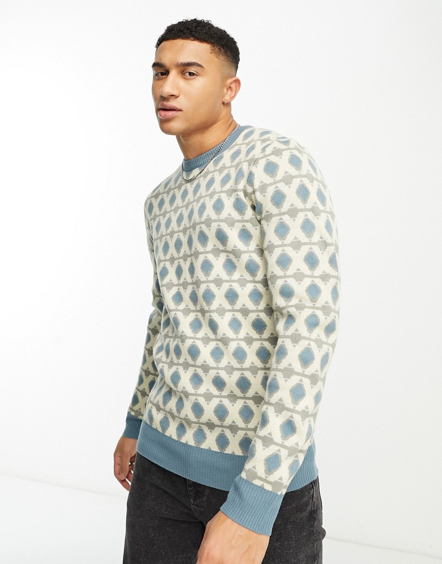 Harry Brown classsic crew neck sweater-Multi
