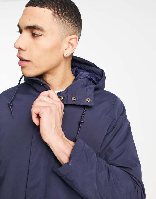 Harry Brown concealed zip hooded trench