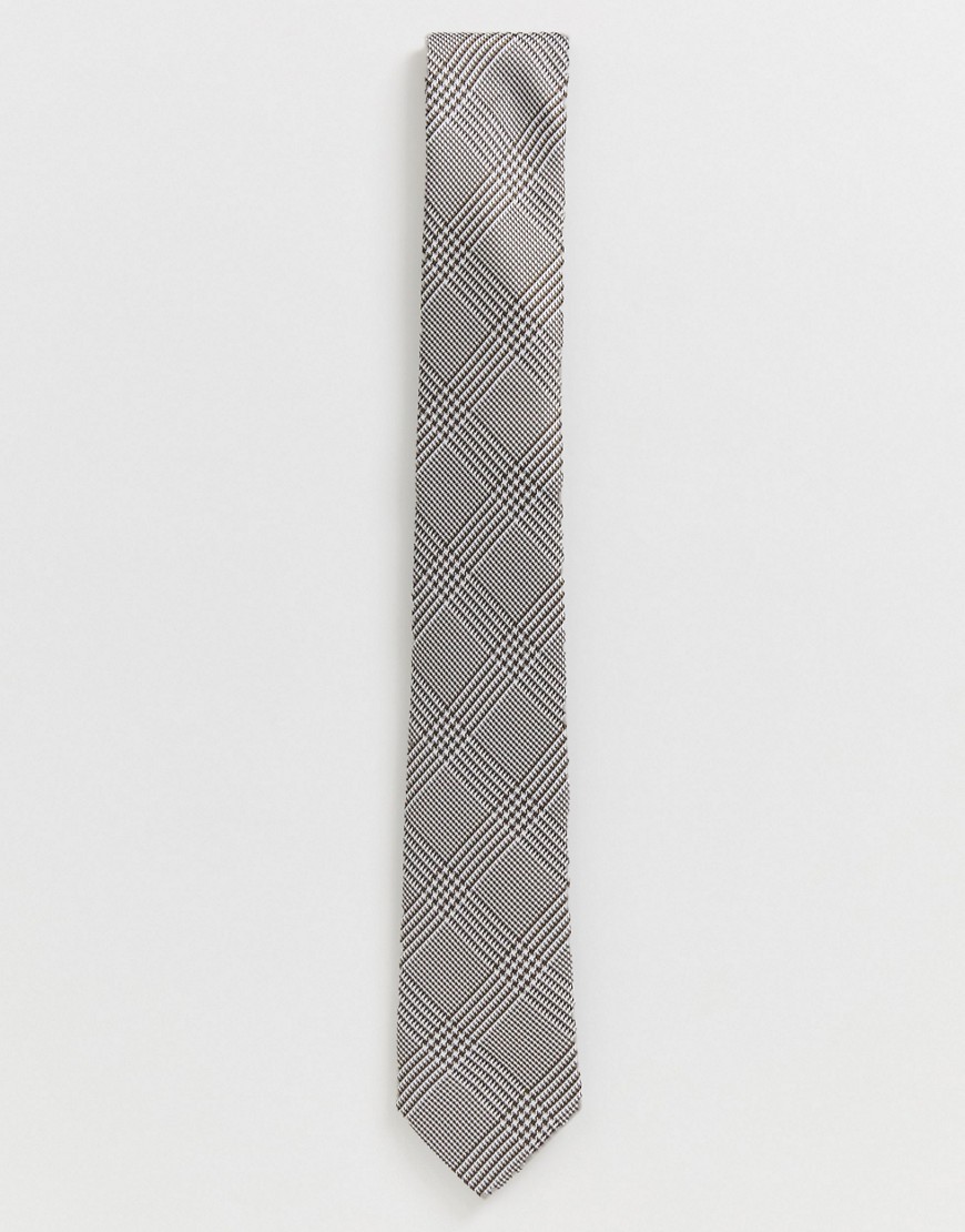 Harry Brown - Cravatta a quadri Principe di Galles-Grigio