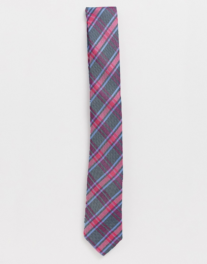 Harry Brown - Cravatta a quadri-Blu