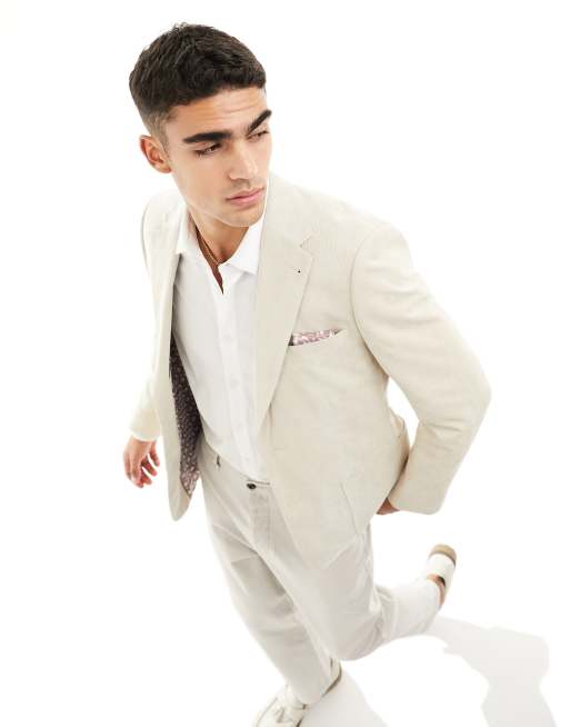 White slim outlet fit blazer