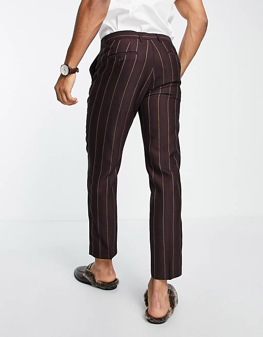 Harry Brown cropped slim fit suit pants