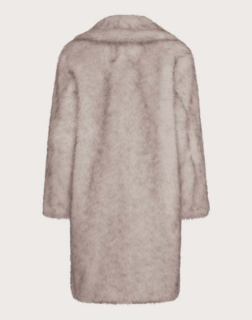 Harry Brown Delphine long fur coat in ecru, 4 of 4