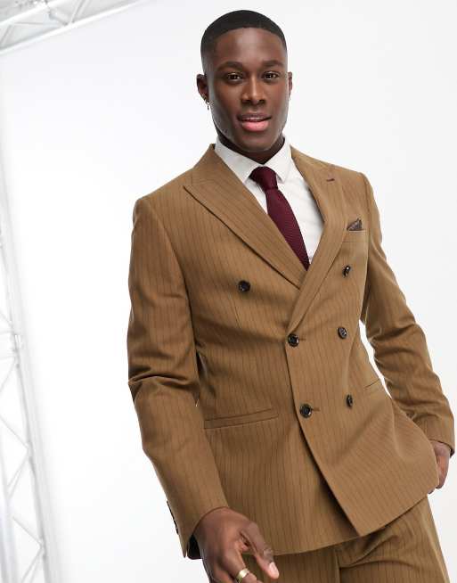 Harry Brown double breasted slim fit double breasted suit jacket