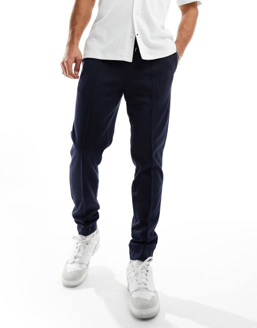 Adidas Pintuck Navy Track Pants