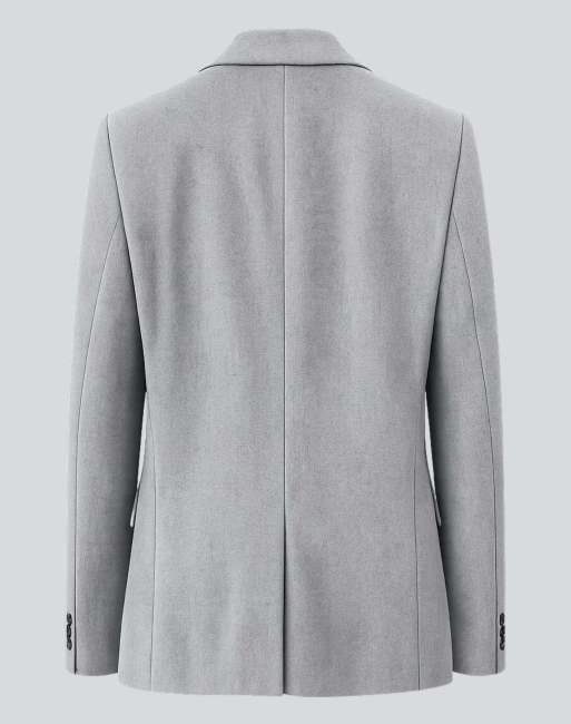 Harry Brown Eton wool tweed suit jacket in grey, 4 of 5