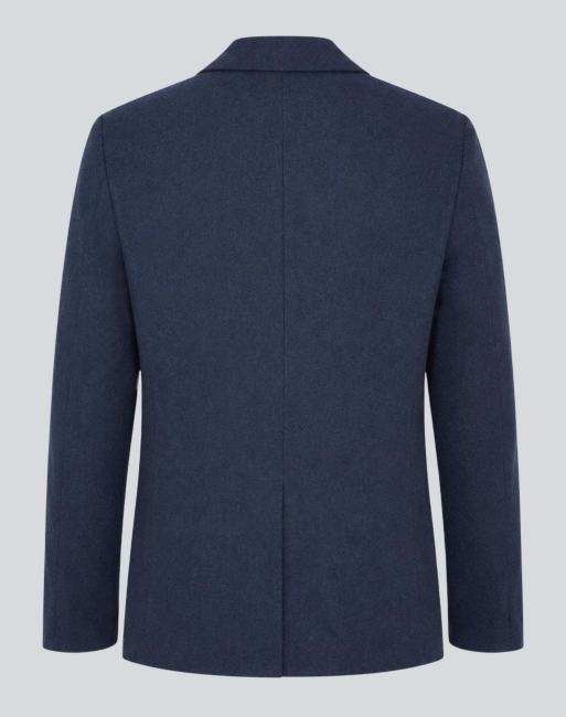 Harry Brown Eton wool tweed suit jacket in navy, 6 of 6