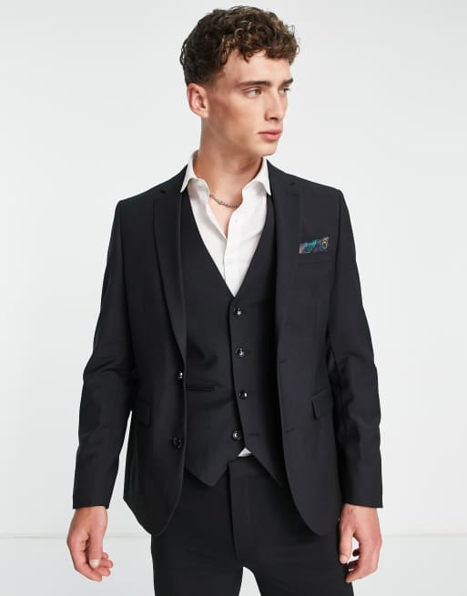 Harry Brown - Giacca da abito slim nero