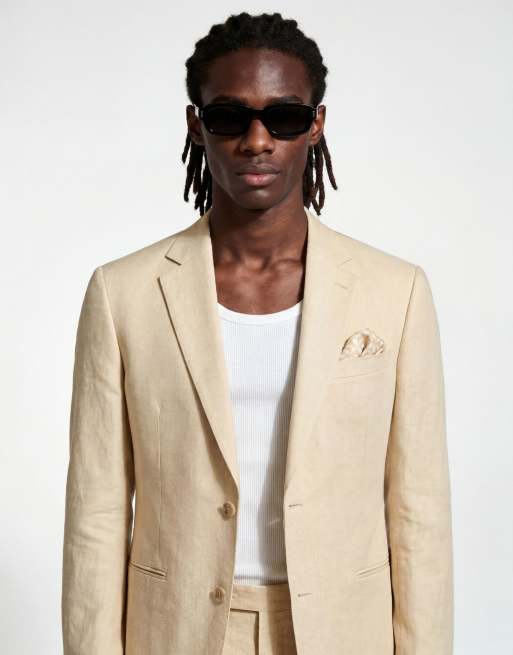 Harry Brown Giacomo slim fit suit in butternut, 3 of 4