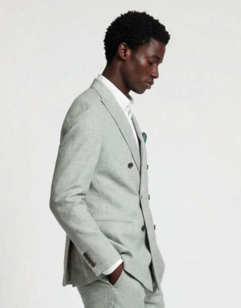 Harry Brown Giacomo slim fit suit in green - view 1
