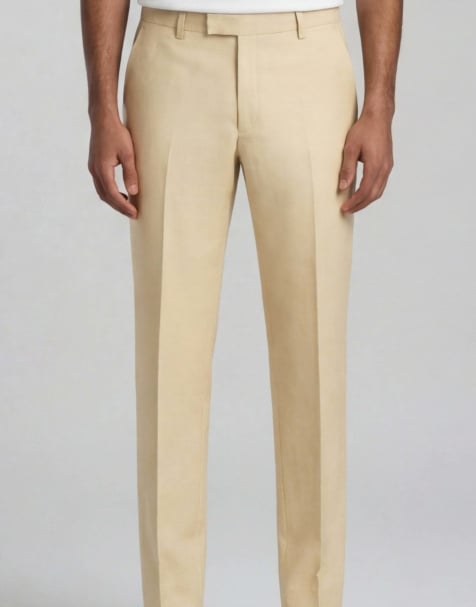 Harry Brown Giacomo slim fit suit trousers in butternut - view 1