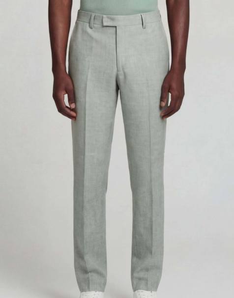 Harry Brown Giacomo slim fit suit trousers in green