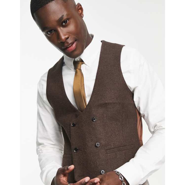 Gilet De Pêche Vintage Danco DC-6707 - Marron, Taille M, Coton, Made In Korea
