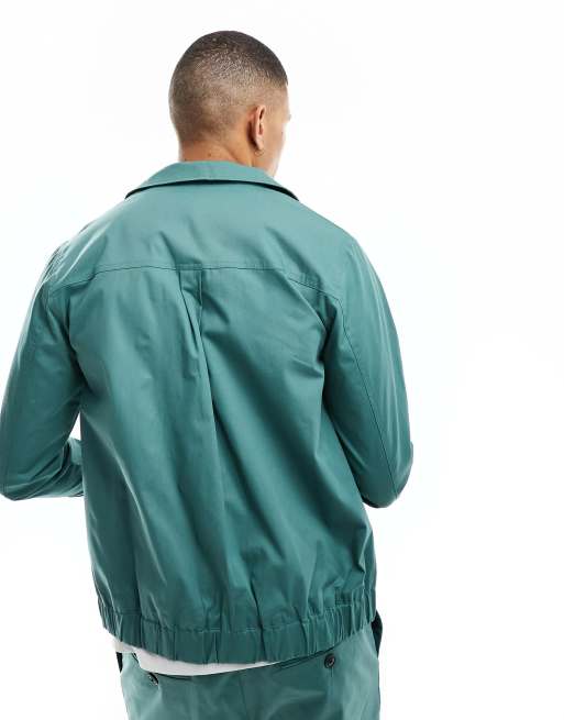 Harry Brown – Jacke in Grün mit Reverskragen und Knopfleiste, Kombiteil, 2 von 4