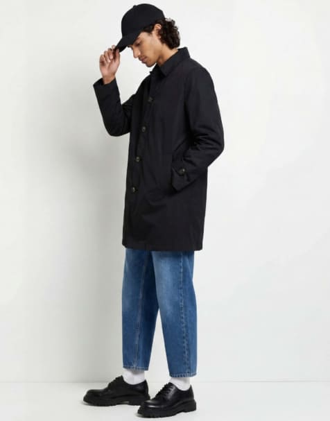 Harry Brown James raincoat in black - view 1