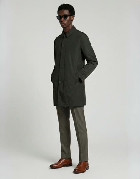 Harry Brown James raincoat in khaki - view 1