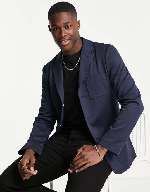 Harry Brown jersey deconstructed blazer | ASOS