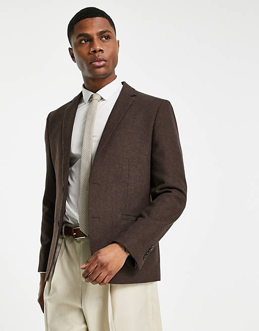 Harry Brown loose fit tweed wool mix suit jacket | ASOS