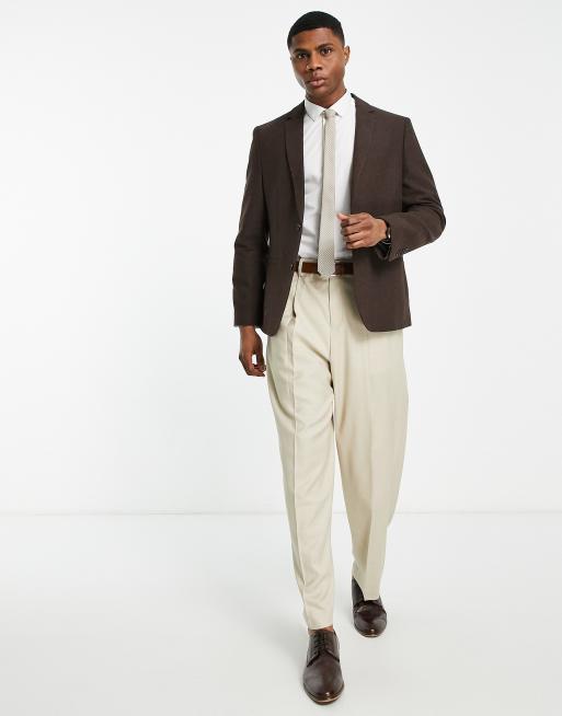 Suit jacket hot sale khaki pants