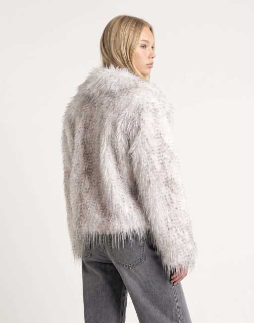 Harry Brown Odette fur coat in white, 4 of 4