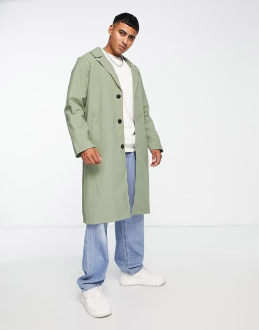 Harry Brown – Oversize-Trenchcoat in Grün