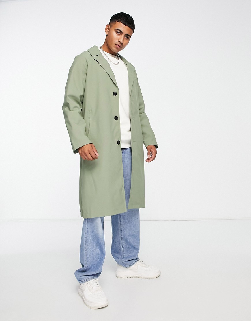 Harry Brown oversized trench in green