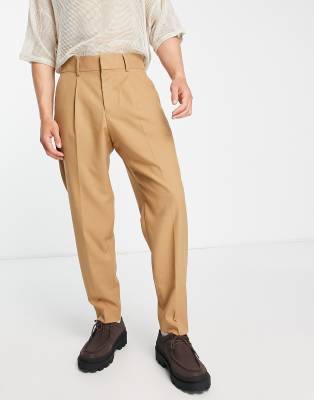 Pantalon Habillé Homme George - Couleur Taupe/marron, Taille 34/32 - Neuf Avec Imperfections