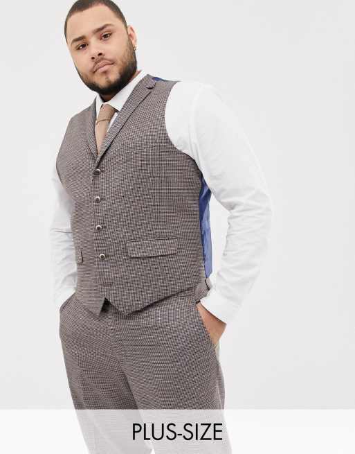 Harry Brown Plus Brown micro-check slim fit suit, 4 of 4