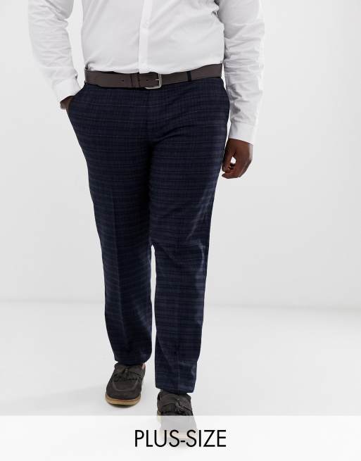 Harry Brown Plus - Costume ajusté à carreaux - Bleu marine et doré, 2 de 3