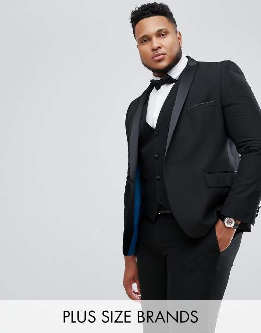 Plus size black tuxedo jacket sale