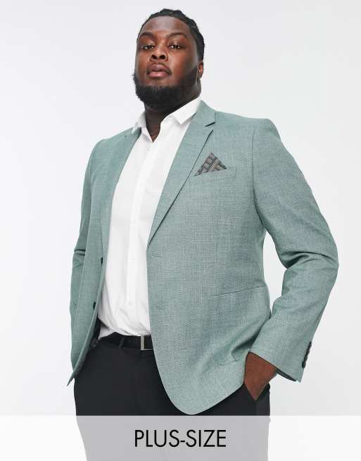 Plus size shop linen blazer