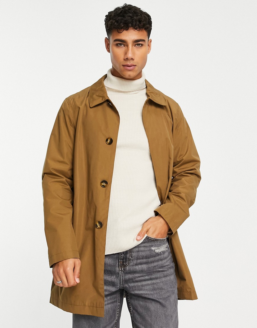Harry Brown premium trench in stone-Neutral