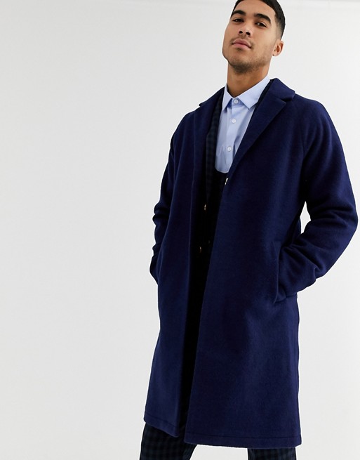 Harry Brown premium wool blend cocoon coat