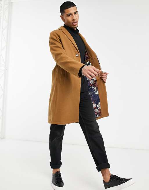 Harry Brown premium wool blend cocoon coat