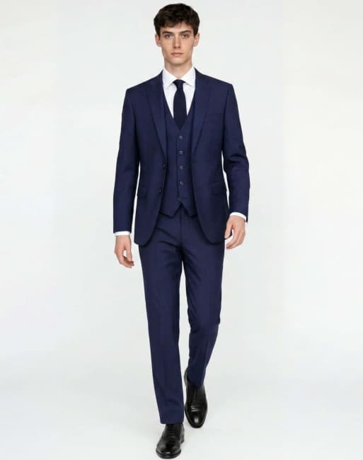 Harry Brown Raffi suit jacket in navy in navy, 3 of 5