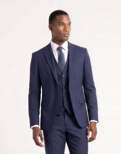 Harry Brown Raffi suit trousers, jacket and waistcoat in navy, 2 of 4