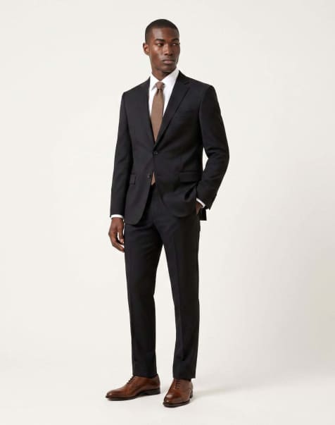 Harry Brown Raffi suit jacket & trousers in black - view 1